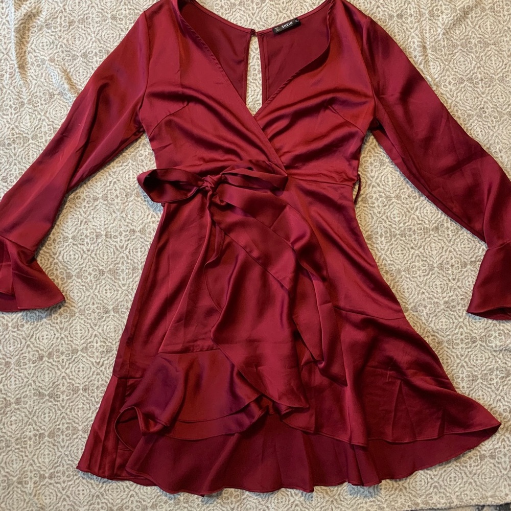 *5 for 25* Silk Wrap style dress